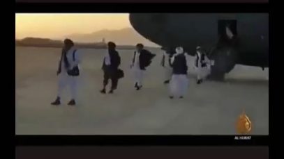 استقبال از ملابرادر با طیاره آمریکایی_۱